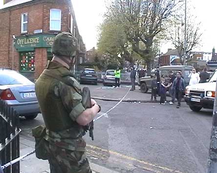 The North or Dublin? Armed troops.