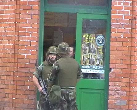 The North or Dublin? Armed troops.