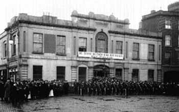 Citizen Army assembled outside Liberty Hall