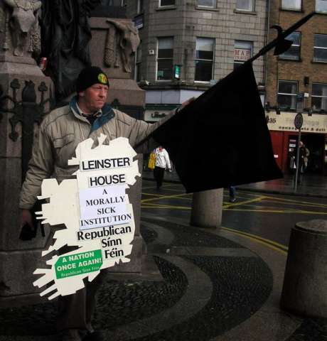 RSF member on the Dublin 'Health March' , Sat 29 March 2008.