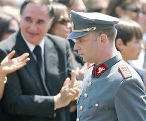 ex-Captain Pinochet grandson of Pinochet. He has been kicked out of the army for his speech at the funeral of his grand-daddy.