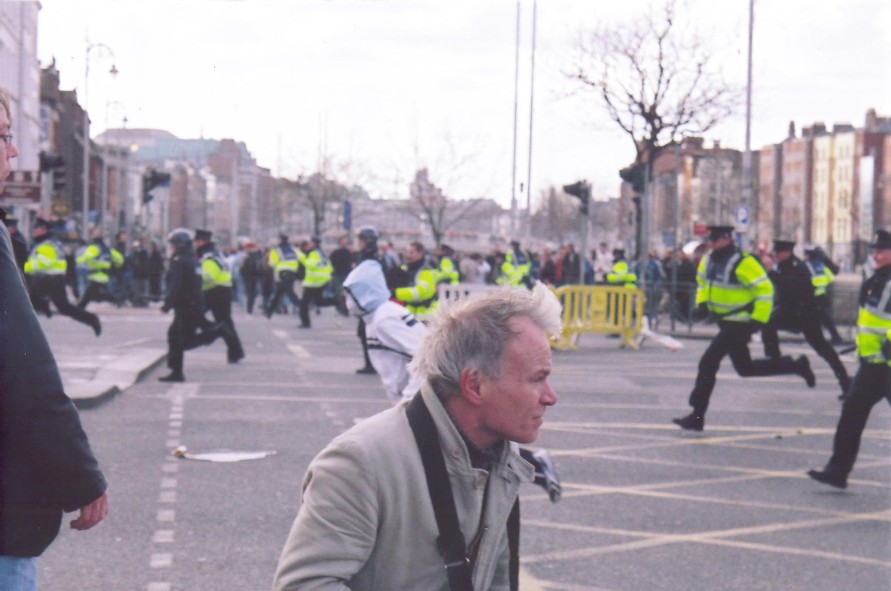 Guards protecting the Love Ulster parade last time, and attacking the rioters. Will we see this on the streets of Dublin again?