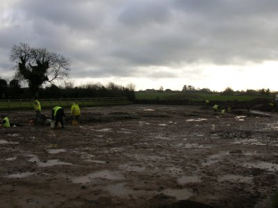 Archaeologists at work at Baronstown