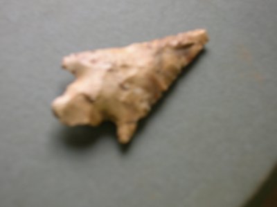 Flint arrowhead at Baronstown