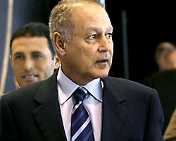 Egypt's Foreign Minister Ahmed Aboul Gheit 