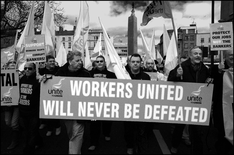 Waterford Crystal Workers on ICTU Demo, 21/02/09