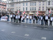 One side of protest on O'Connell St, Feb. 14th