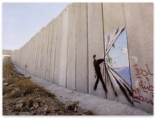 banksy wall and peace
