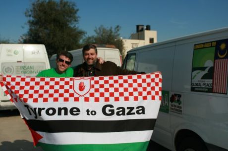 John Hurson, upon his arrival in Gaza