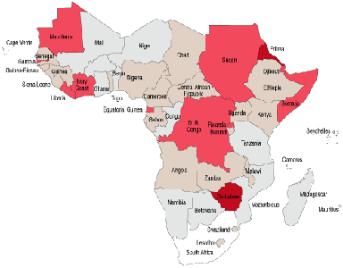 the Redder the country the more serious its freedom of speech as expressed in media on internet.