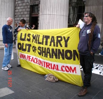 Dublin Catholic Worker protest against the killing of De Menezes and Irish complicity in Iraq