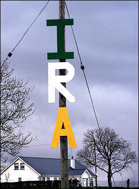 IRA Sign on Pole