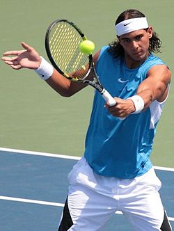 Rafael Nadal. Nice fellow, but terrible dress sense!!