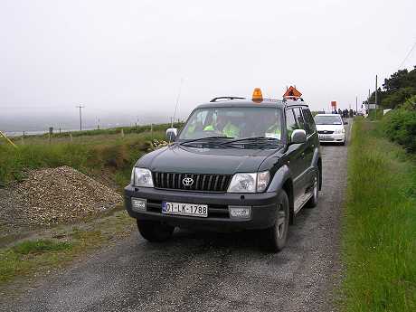 Shell back for more intimidation with Gardai in tow