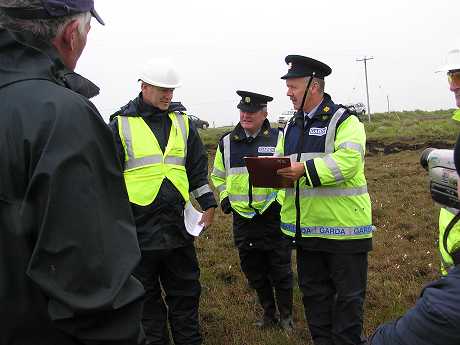 Gardai hop to Shell's orders