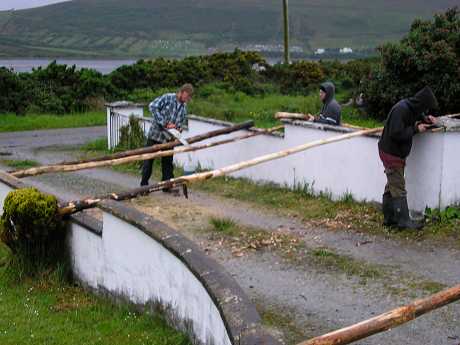 Making teepee poles