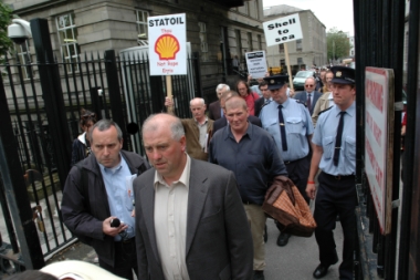 defendants leave court