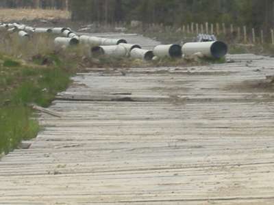 Disassembled illegal pipeline...