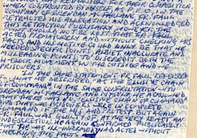 Click on image to see full-sized version One of the 'comms' smuggled out of H Block by prisoners