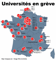Click on image to see full-sized version 50 from 81 universities on strike/ some occupied by students
