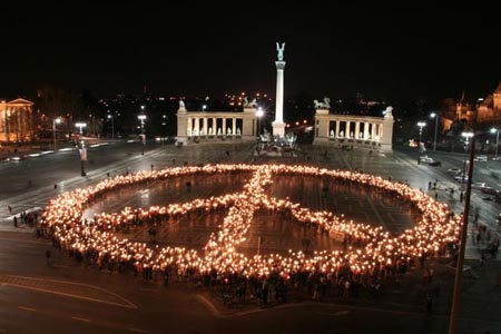 Click on image to see full-sized version All lit up! (and in several other cities around the world)