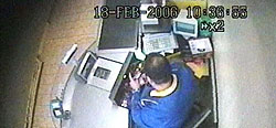 Click on image to see full-sized version CCTV guards against theft, pilfering and un-scheduled menstruation at LIDL.