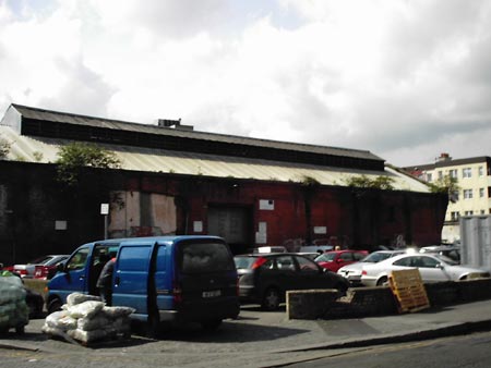 The fish market building next door.