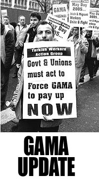 Click on image to see full-sized version At a meeting in Liberty Hall today striking GAMA workers unanimously rejected the proposal of the company that some of the workers on strike should disperse to sites in Galway and Ennis in order to get back to work.
