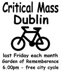 Critical Mass Dublin - the small and simple flyer