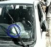 Click on image to see full-sized version The Italian Secret Service Car had 58 "lethal shots" one is circled.