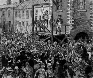 Click on image to see full-sized version The execution of Henry Joy in Belfast