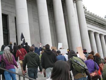 Storming the capitol building on Mayday