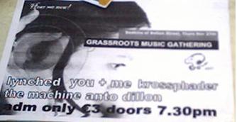 Click on image to see full-sized version poster for the gig.
