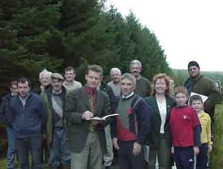 Click on image to see full-sized version Green party TD Trevor Sargent supports locals at Minabpol Donegal