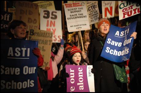 so much cardboard, so many slogans