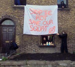 Resistance from Dublin 7 squatters earlier this year