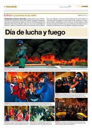 (EL PERIODICO) Day of struggle and fire