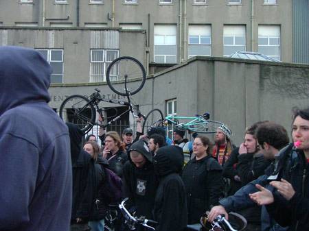 Demonstrating outside the joy