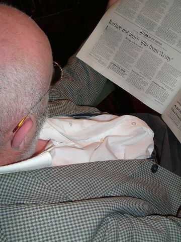 Sean Crudden reading The Argus