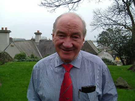 Michael Harris-Barke, Chairperson, Carlingford Lough Heritage Trust, pictured in the grounds of Holy Trinity Church before the recital.