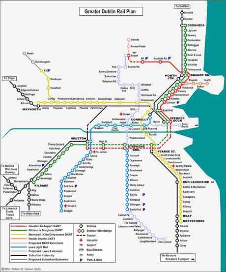 dublin (and the greater area) integrated rail plan