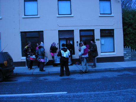 Click on image to see full-sized version outside Shell's office in Bangor Erris