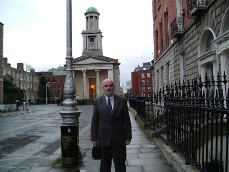 The Peppercanister Church with the critic, Sean Crudden, in the foreground.