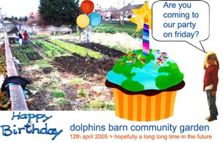 dolphins barn community garden birthday party on good friday