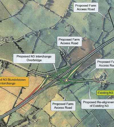 Click on image to see full-sized version Closeup of Blundelstown Interchange