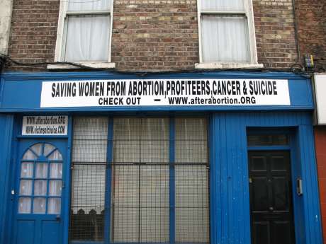 The Rogue Agency Displays its True Colours (after the demo they take their anti-choice banners down)