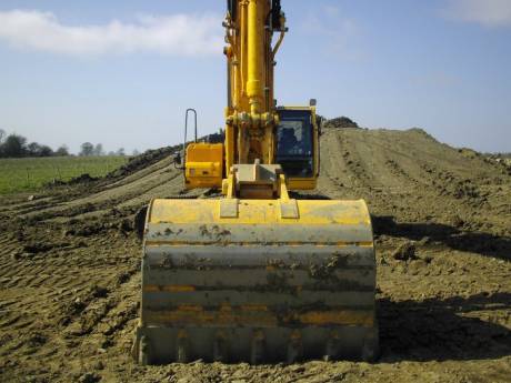 Large digger at Lismullin 