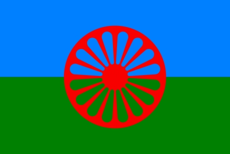 Click on image to see full-sized version the flag of the Romani / Roma nation.