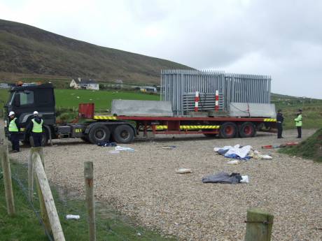 Willie's blankets scattered across the site