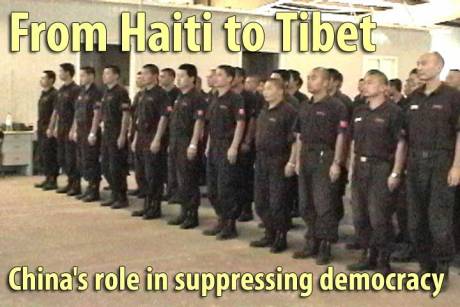 Chinese cpos train killers in Haiti